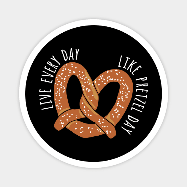 Pretzel Day Magnet by Cat Bone Design